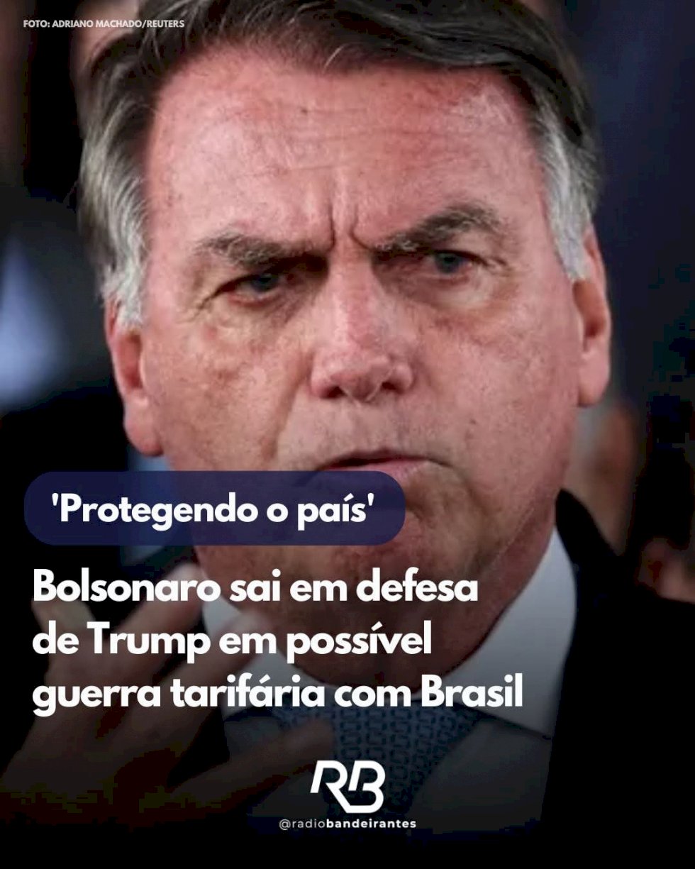Ex- presidente Jair Bolsonaro defende tarifaço de Donald Trump