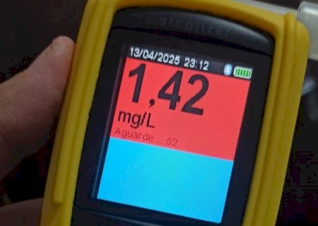 Motociclista embriagado é detido pela PMR em Nova Andradina