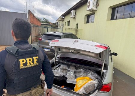 Casal é preso com carro carregado de maconha e skunk na MS-276, em Batayporã