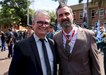Delegado Dr Ricardo Henrique Cavagna é homenageado com Medalha do Mérito da PMMS
