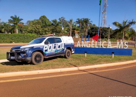 Angélica - Polícia Militar atende acidente de trânsito com lesão corporal