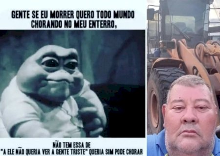 Um dia antes de morrer em acidente na BR-158, homem postou meme sobre o próprio velório
