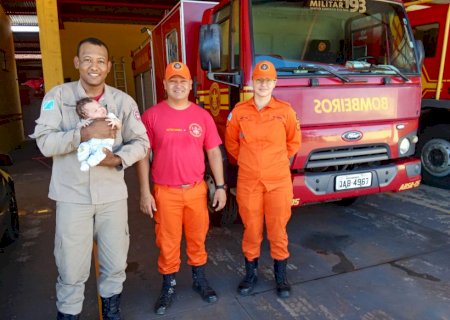 Ivinhema - Bombeiros salvam criança  com obstrução de vias aéreas por líquido