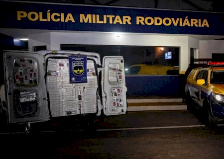 Angélica - PMR apreendeu maís de 2 mil pacotes de cigarro contrabandeados na MS - 145