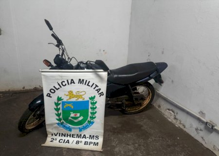 Ivinhema - Polícia Militar apreende motocicleta com sinais de adulteração e restrição criminal após acompanhamento tático
