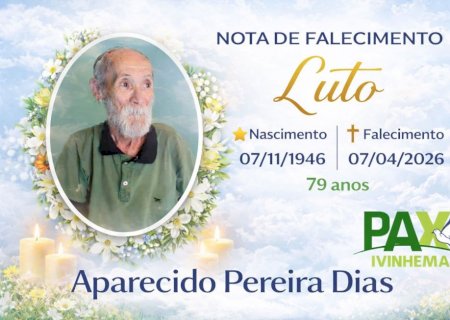 Angélica - Nota de falecimento