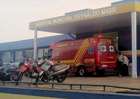 Ivinhema : Queda de motocicleta deixa duas pessoas feridas na manhã deste sábado