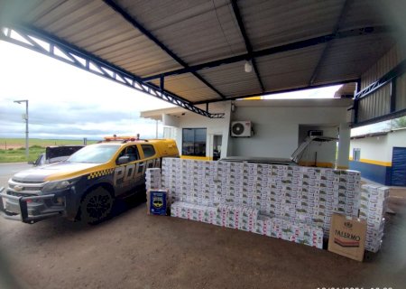 PMR apreendeu mais de mil pacotes de cigarros contrabandeados do Paraguai em Nova Andradina