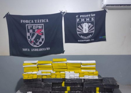 Polícias Militar e Rodoviária Federal apreendeu maís de duzentos quilos de maconha na MS -276