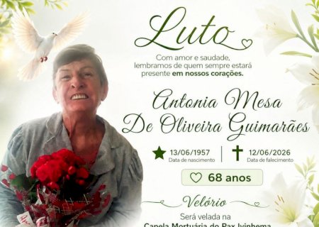 Ivinhema - Nota de falecimento