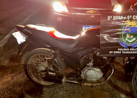 Polícia Militar conduz jovem para delegacia por embriaguez, direção perigosa em Taquarussu