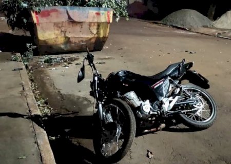 Rio Brilhante - Motociclista morreu após bater moto contra caçamba de entulhos