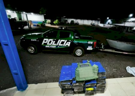 Polícia Militar Ambiental apreende 326 kg de maconha durante patrulhamento em rios do MS